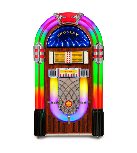 Digital LED Jukebox with Bluetooth - Walnut