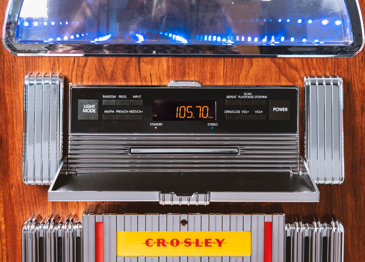 Digital LED Jukebox with Bluetooth - Walnut