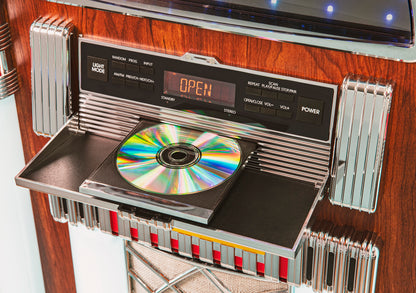 Digital LED Jukebox with Bluetooth - Walnut
