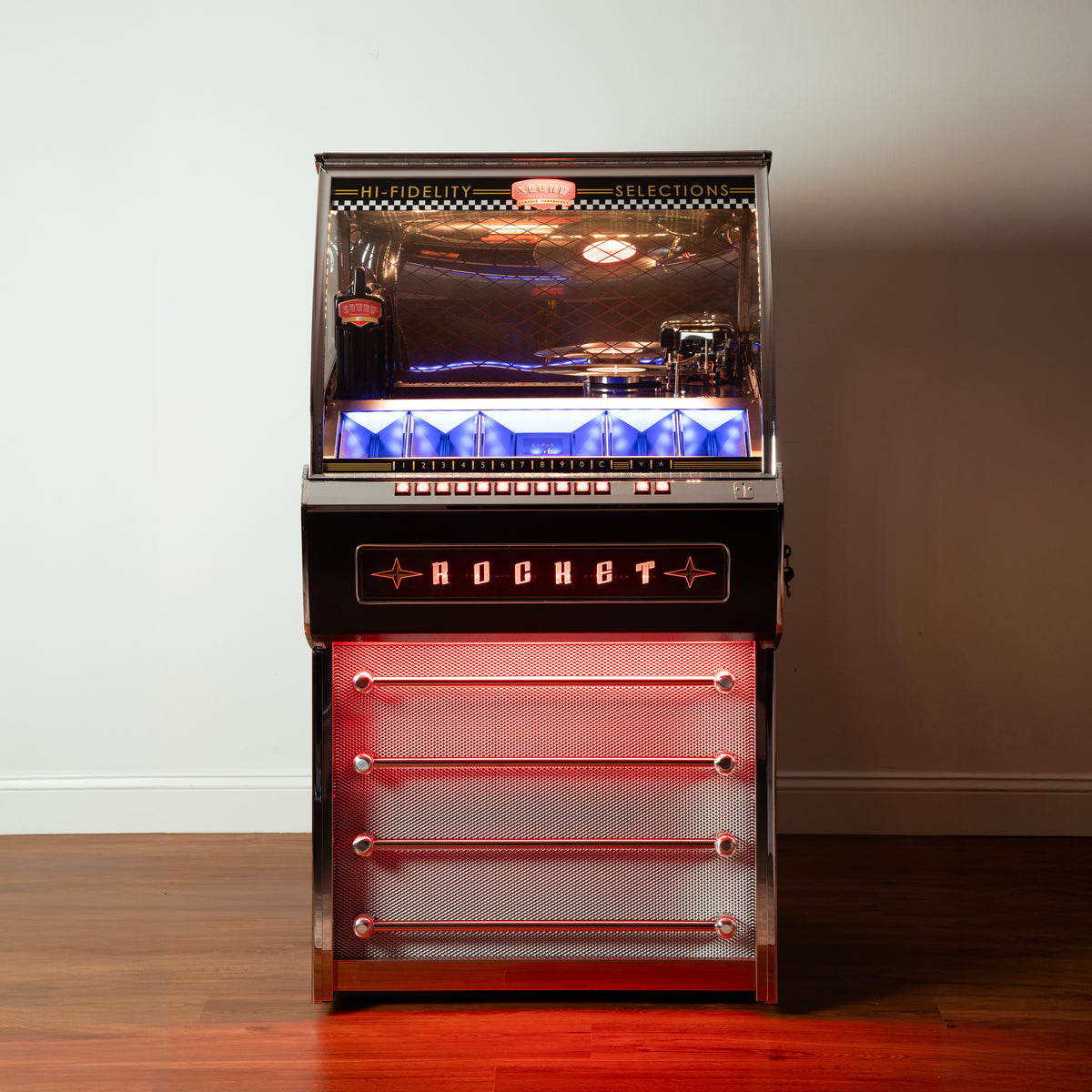 Long Player Full Size LP Jukebox - Black