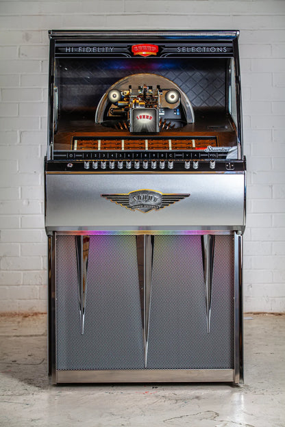Rocket 45 Vinyl Jukebox Streamliner - Silver